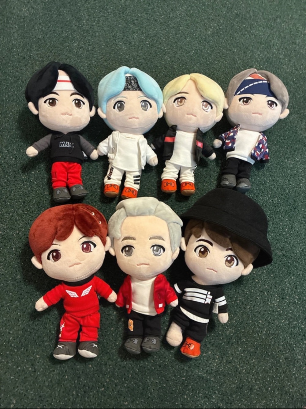 Tiny Tan Mic Drop Plush Complete Set of 7 BTS